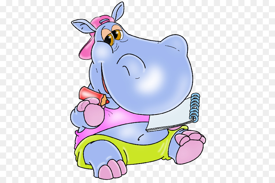 Hippopotame De Dessin Animé，Animal PNG