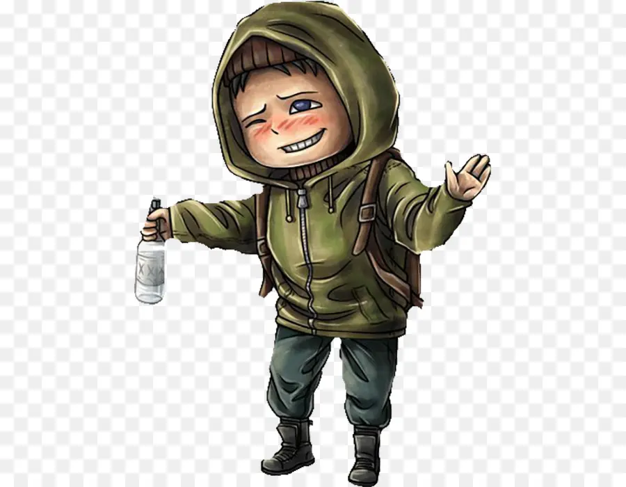 Garçon De Dessin Animé，Sweatshirt à Capuche PNG