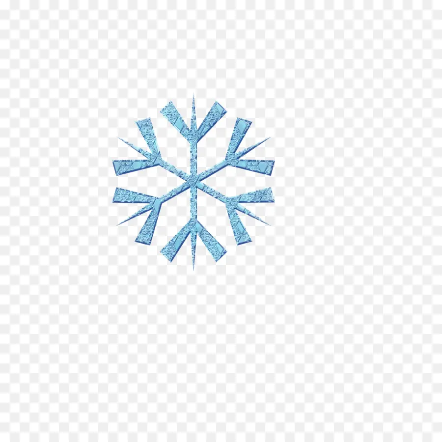 Flocon De Neige Bleu，Hiver PNG