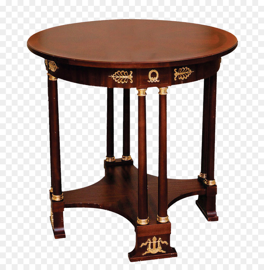 Table Ronde，En Bois PNG