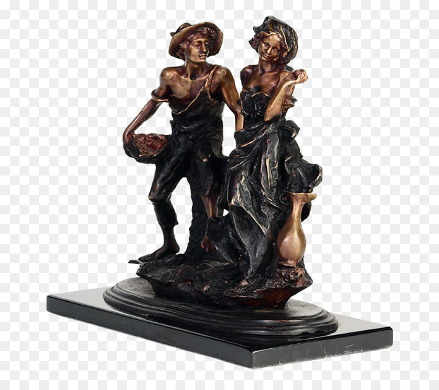 Sculpture En Bronze，Figurine PNG