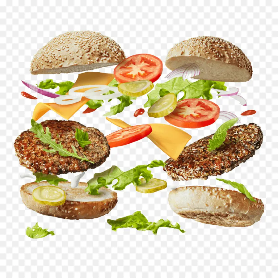 Hamburger，Ingrédients PNG