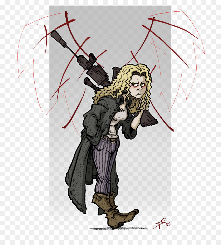 Personnage Féminin Avec Fusil，Dessin PNG