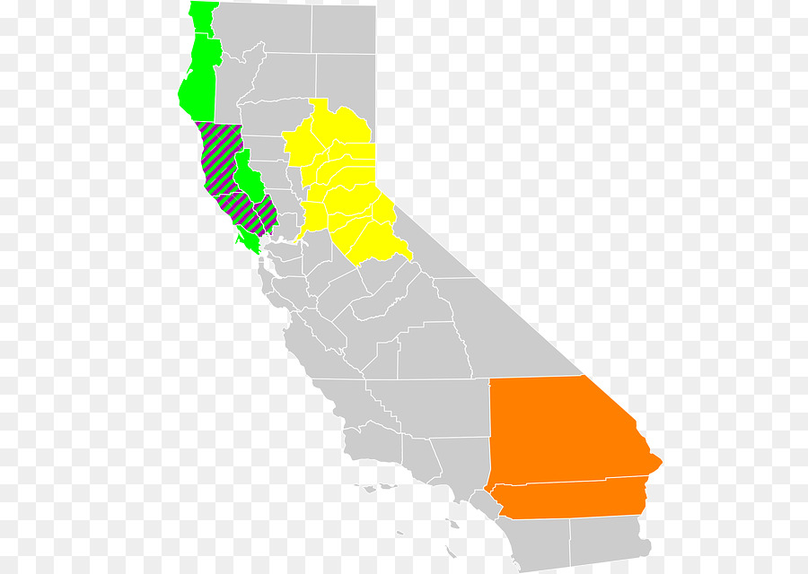 Carte De La Californie，État PNG