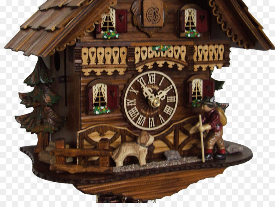 Horloge à Coucou，En Bois PNG