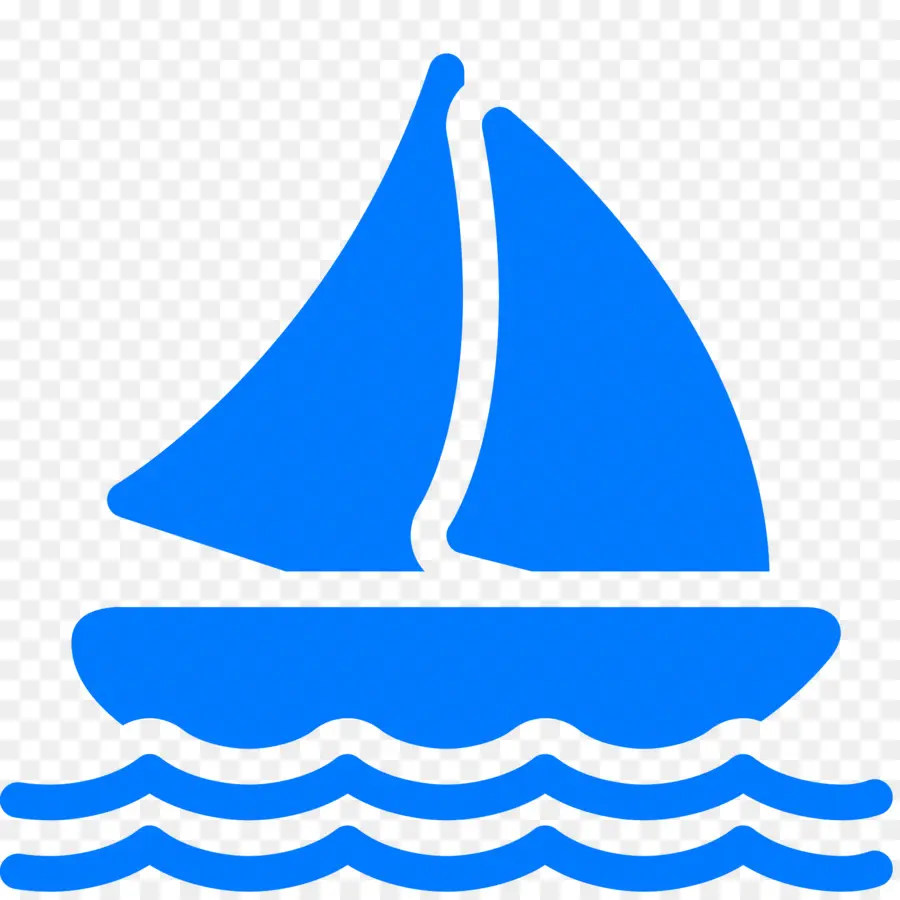 Voilier Bleu，Voile PNG