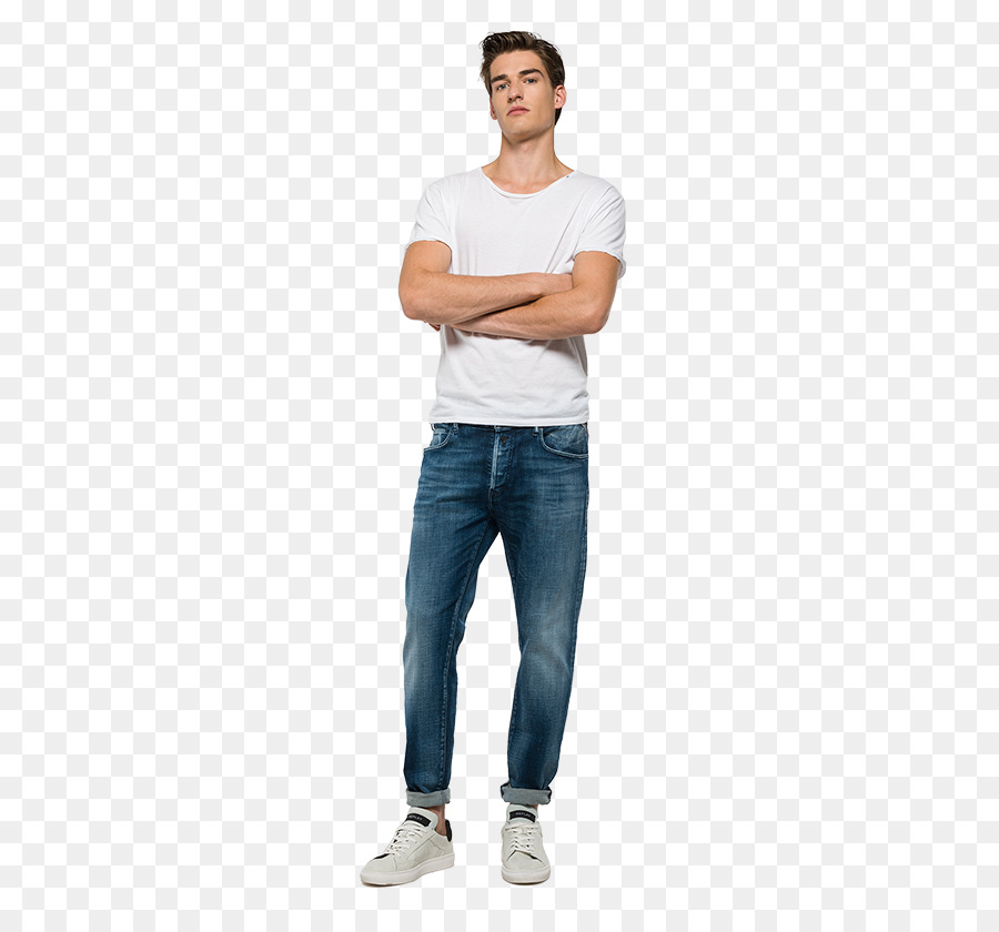 Homme En Tenue Décontractée，Jeans PNG