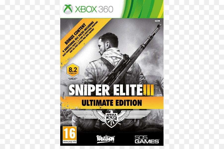 Sniper Elite Iii，Xbox 360 PNG