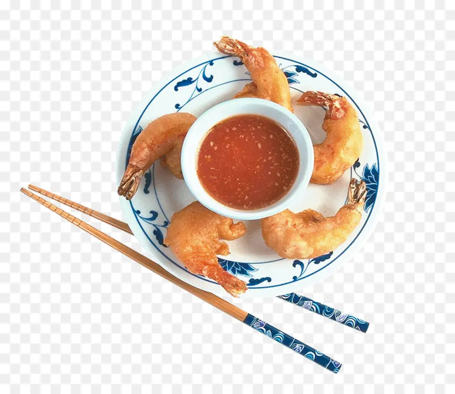 Crevettes Tempura，Japonais PNG