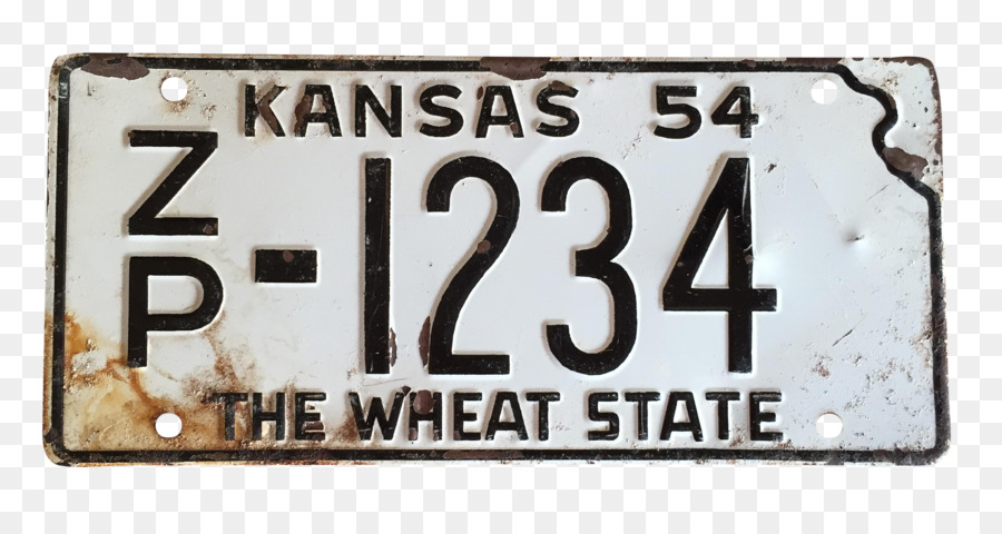 Plaque D'immatriculation，Kansas PNG