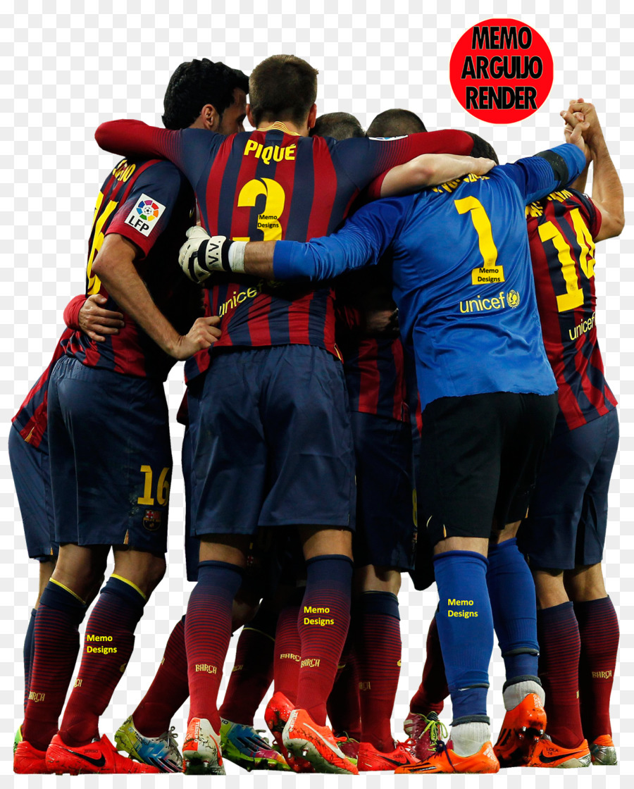 Le Fc Barcelone，Joueur De Football PNG