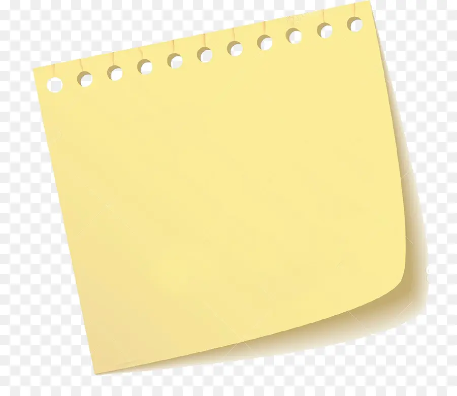 Bloc Notes Jaune，Papier PNG