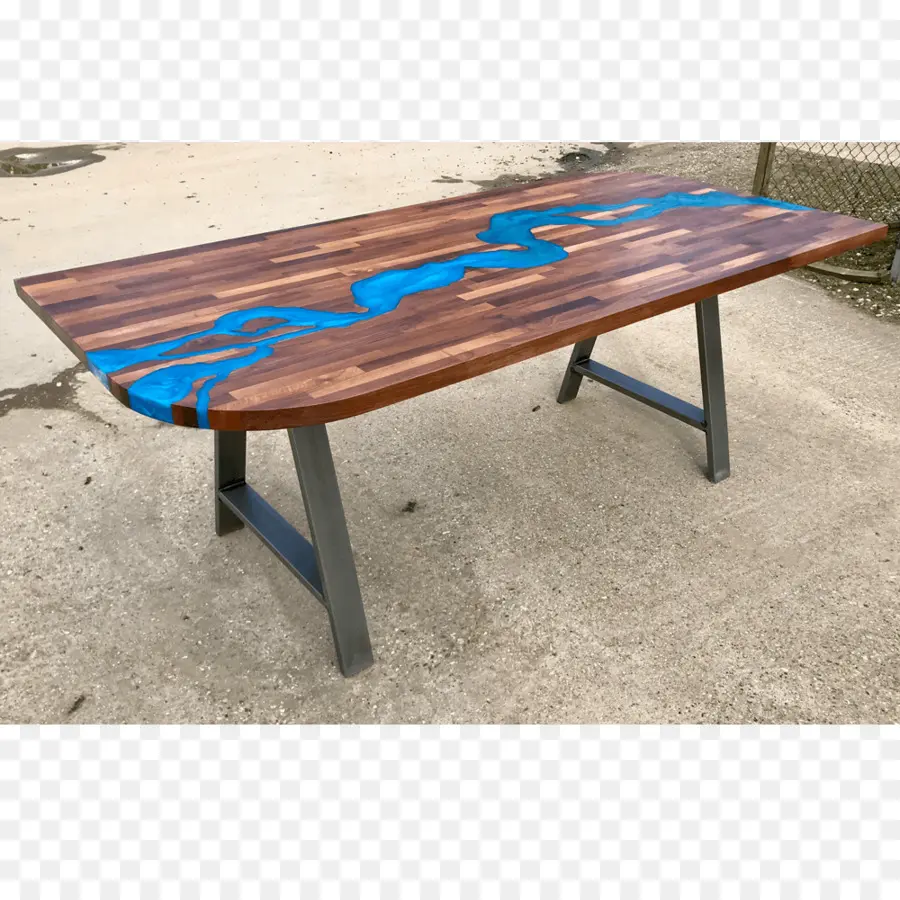 Table En Bois，Époxy PNG