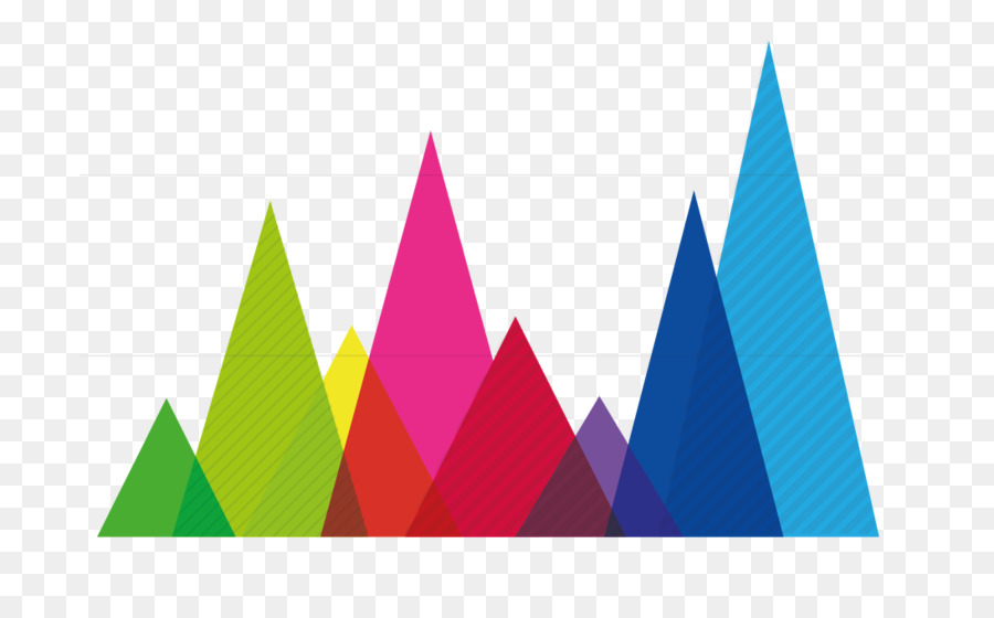 Pyramides Colorées，Graphique PNG