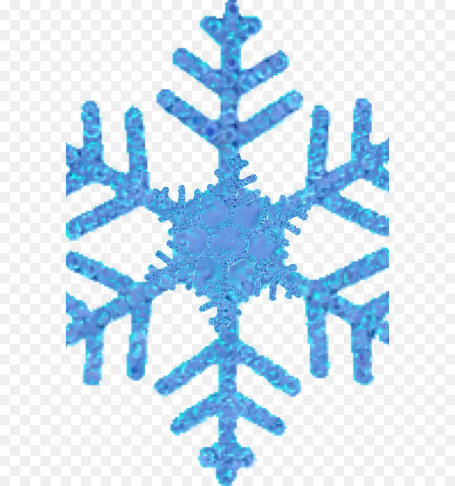 Flocon De Neige Bleu，Hiver PNG