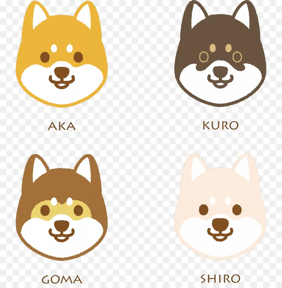 Visages De Chien，Dessin Animé PNG