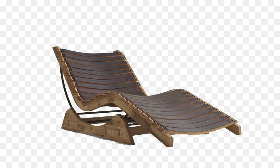 Chaise Longue Marron，De Plein Air PNG