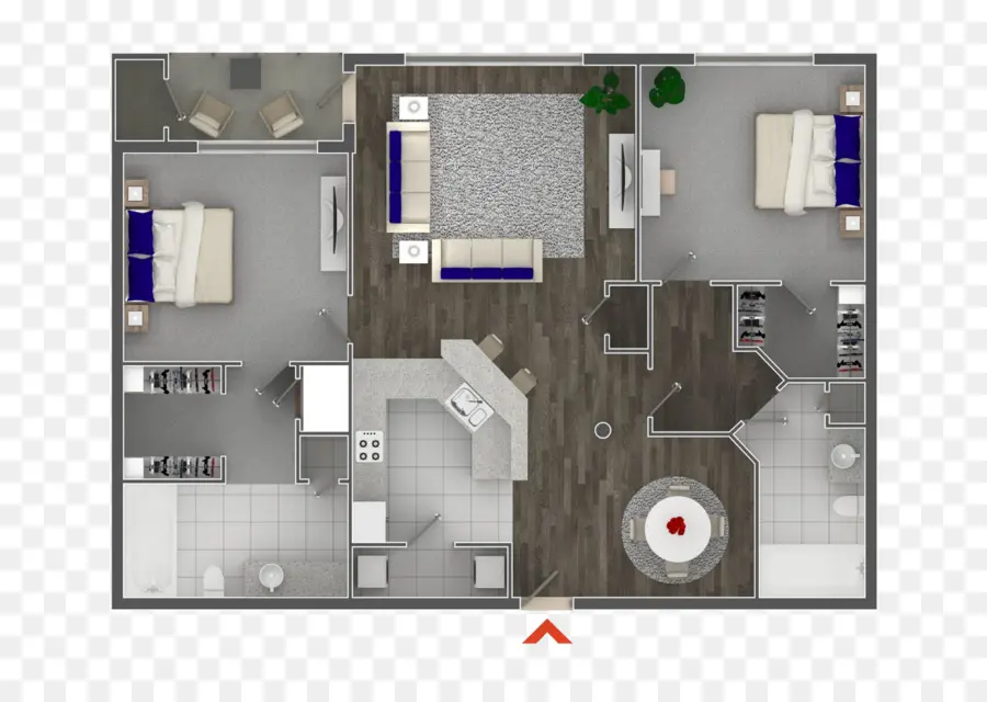 Disposition De L'appartement，Plan D'étage PNG