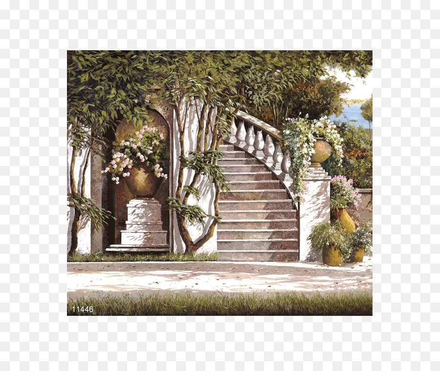 Escalier De Jardin，Plantes PNG