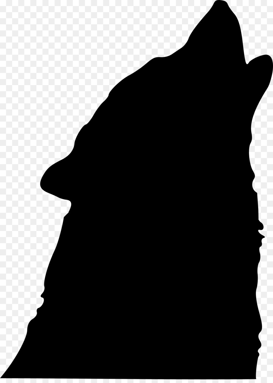 Silhouette De Loup，Animal PNG