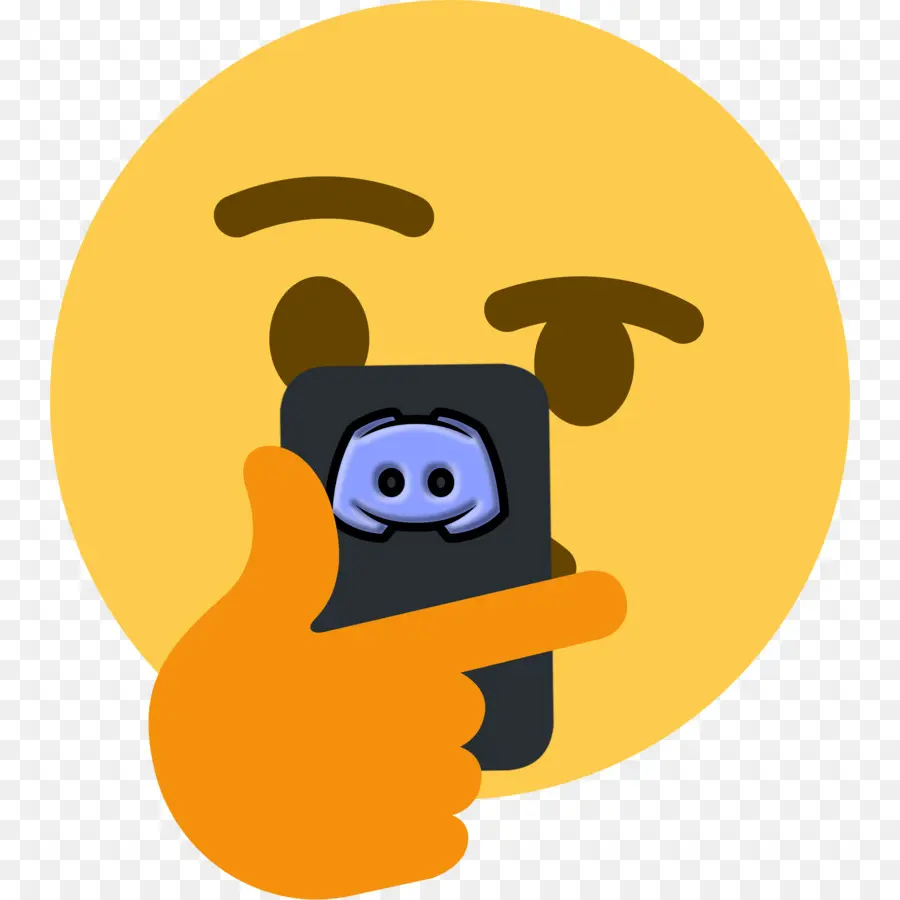 Penser Emoji Avec Téléphone，Pensée PNG