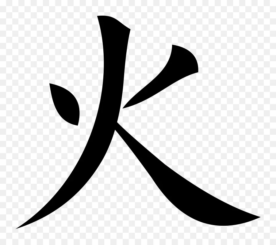 Symbole Kanji Du Feu，Kanji PNG