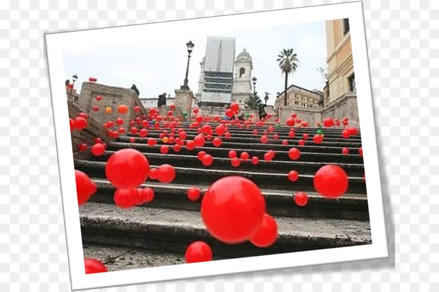 Ballons Rouges，Escaliers PNG