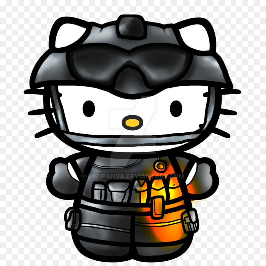 Bonjour Kitty Soldat，Casque PNG