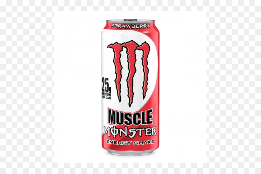 Shake énergétique Monster Musculaire à La Fraise，Boisson énergisante PNG