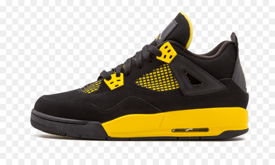 Baskets Noires Et Jaunes，Chaussure PNG