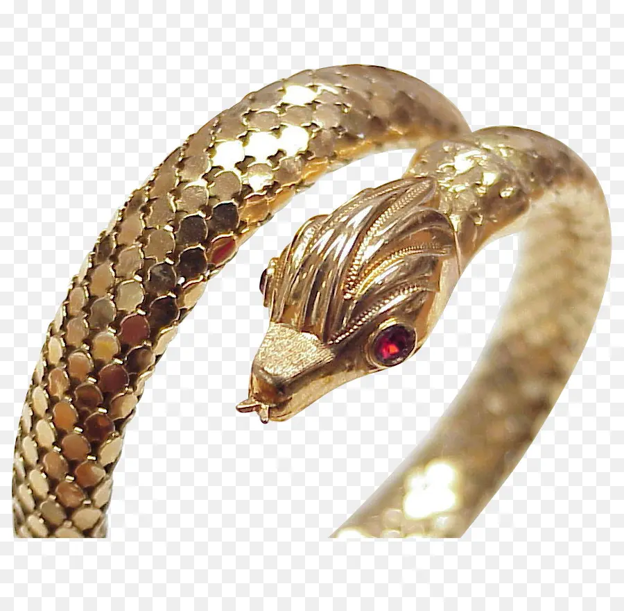 Bague Serpent，Doré PNG