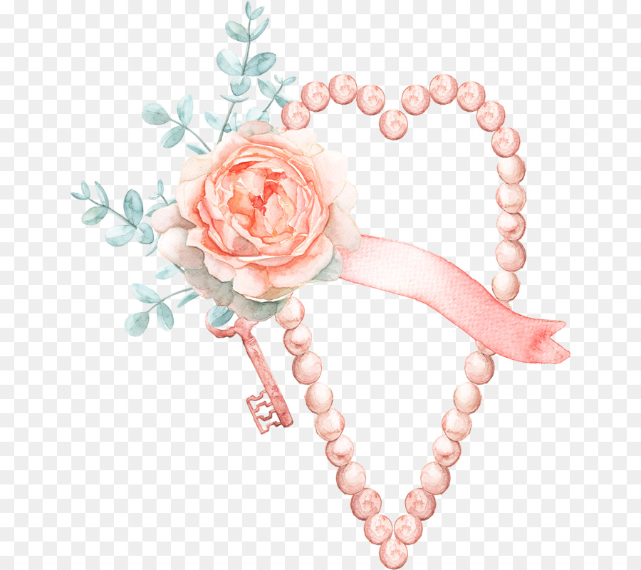 Décoration Coeur，Fleur PNG