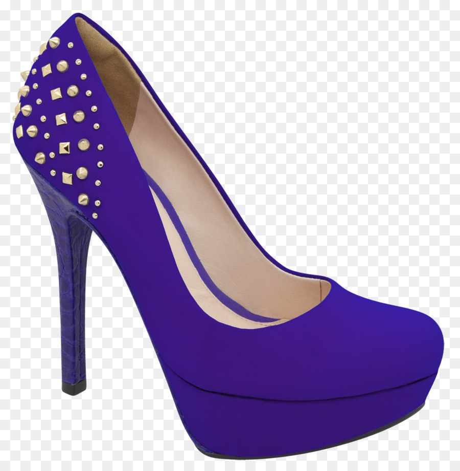 Talon Haut Violet，Chaussure PNG