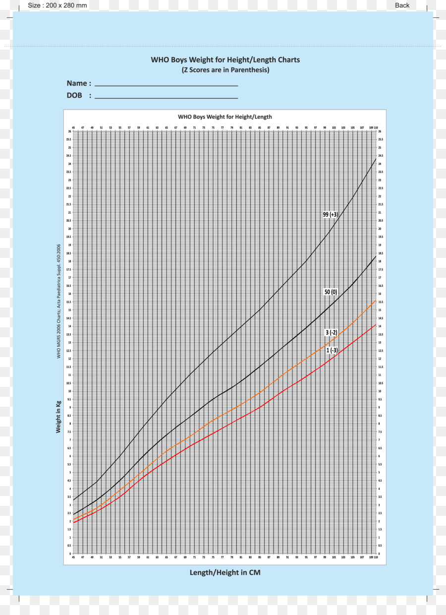 Le Tableau De Croissance，Le Poids Et La Taille Percentile PNG