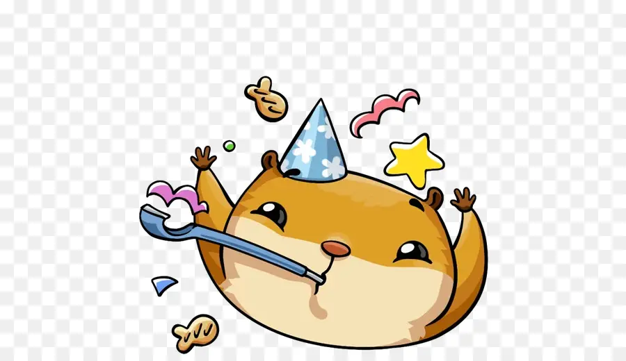 Hamster De Fête，Dessin Animé PNG