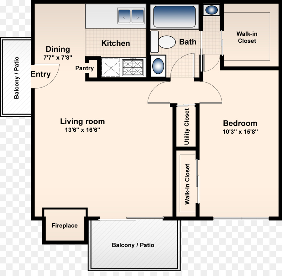 Plan D étage，Appartement PNG