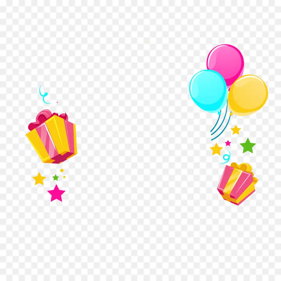 Coffrets Cadeaux Et Ballons，Présente PNG