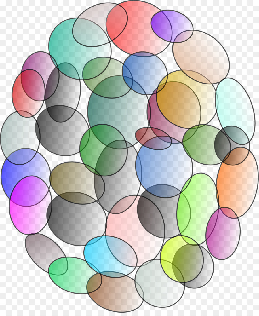 Bulles Colorées，Abstrait PNG