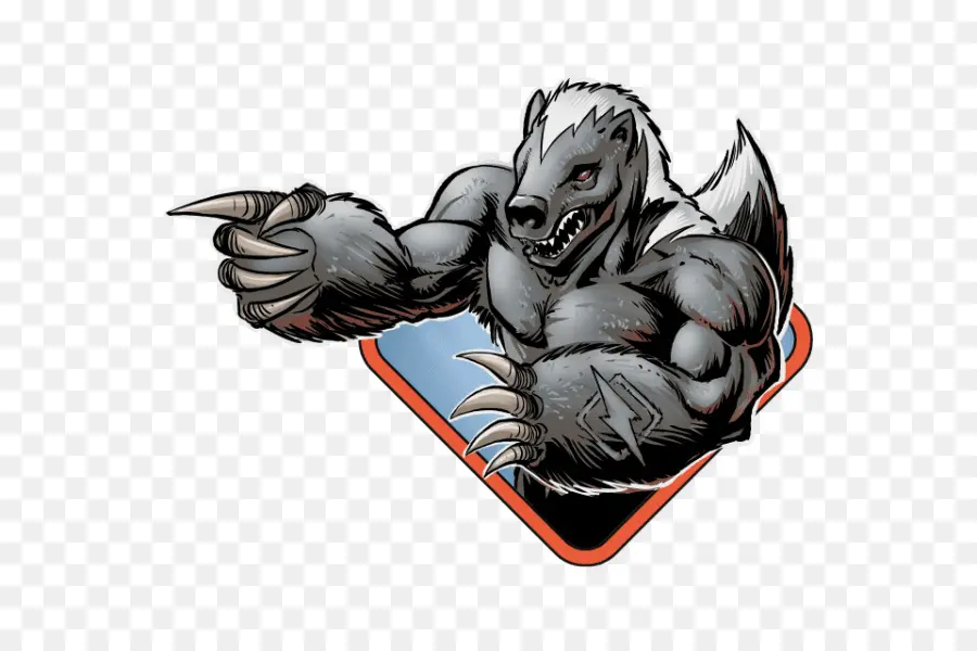 Loup Garou Musclé，Bête PNG