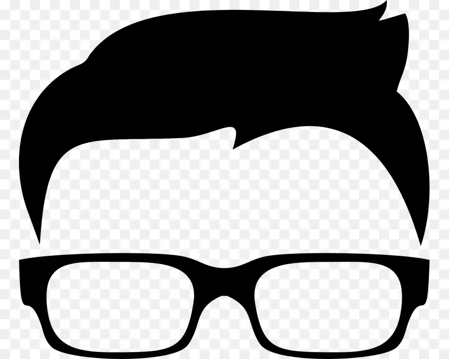 Lunettes，Cheveux PNG