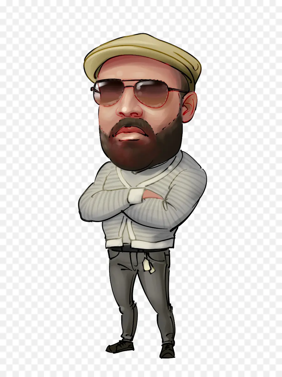 Homme De Dessin Animé，Barbe PNG