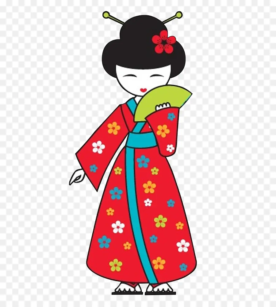 Geisha De Dessin Animé，Geisha PNG