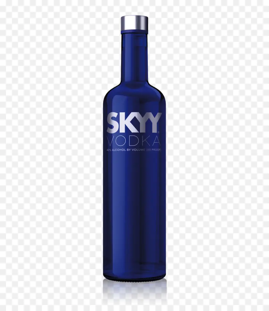 Bouteille De Vodka Bleue，Alcool PNG