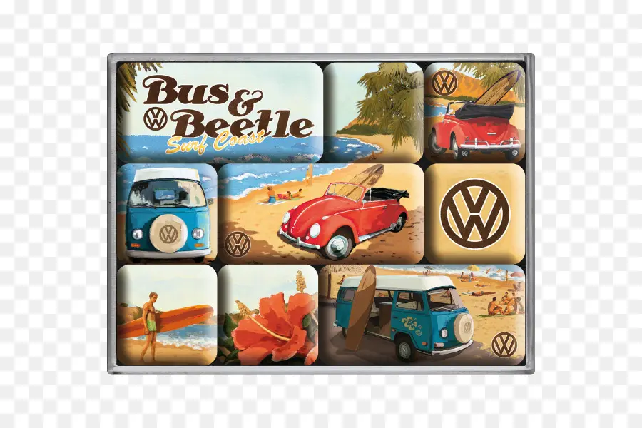 Vw Bus Et Coccinelle，Surf PNG