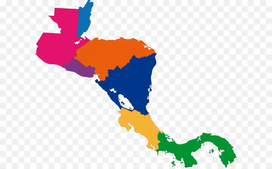 En Amérique Centrale，Carte PNG