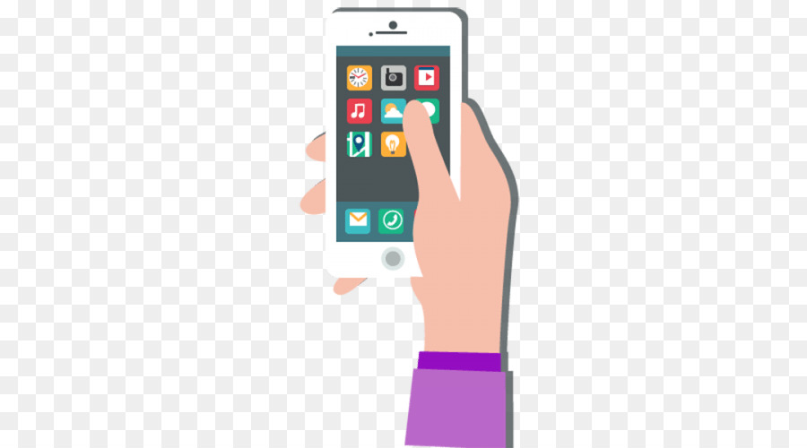 Smartphone，Mains PNG