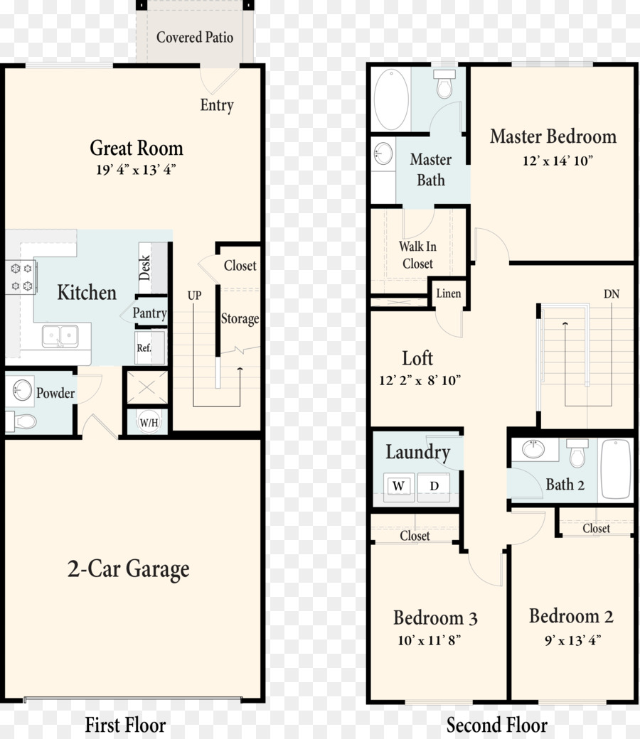 Plan D'étage De La Maison，Mise En Page PNG