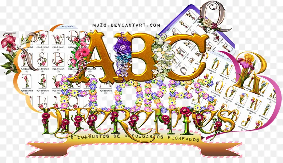 Alphabet Décoratif，Alphabet PNG