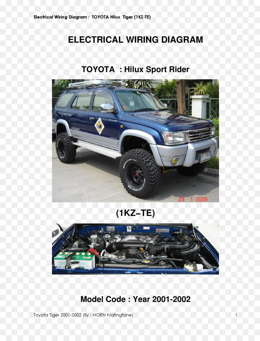 Toyota Hilux，Schéma De Câblage PNG