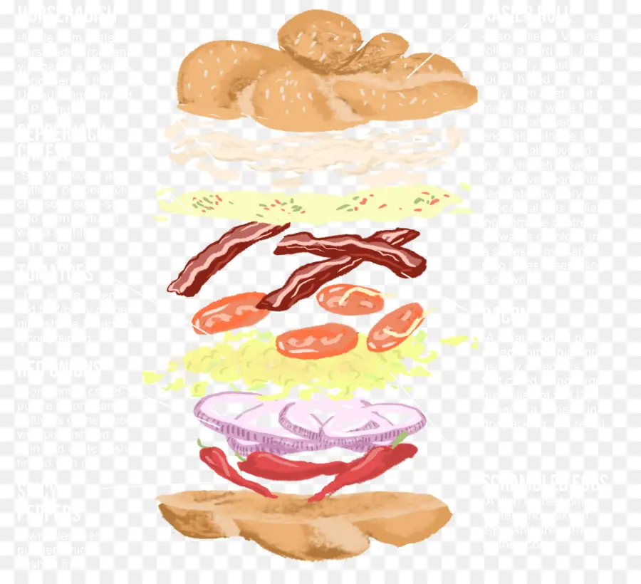 Ingrédients Des Sandwichs，Pain PNG